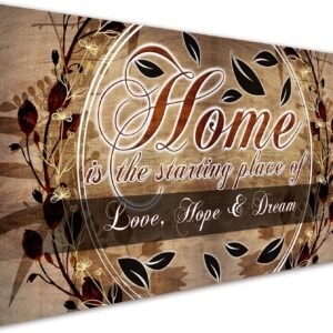 MESESE Wall Art Decor - 4 Panels Sunflower Canvas Wall Art Giclee Modern Home Decoration Watercolor Poster Canvas Picture for Living Room Ready to Hang