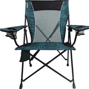 81o09Rz84sL._AC_SL1500.jpg Kijaro Dual Lock Portable Chair with Cooler - Vik Black, Folding, Camping, 300 lb Capacity, 2 Cup Holders