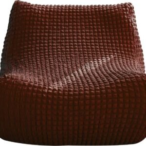 cjc Single Seated Foam Sofa Covers, One Piece 3D High Density Couch Covers, Removable and Machine Washable Covers, Universally Matched with All Floor Sofas On The Market (Seersucker Milky White)