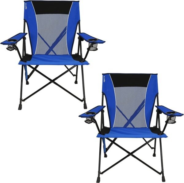 81t0sVPd08L._AC_SL1500.jpg Kijaro Dual Lock Portable Chair with Cooler - Vik Black, Folding, Camping, 300 lb Capacity, 2 Cup Holders