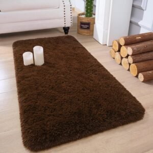 81usMiCBodL._AC_SL1500.jpg Chicrug Soft Runner Rugs for Bedroom Living Room Plush Fluffy Rug 2x6 Feet, Shag Furry Area Rug Carpet Non Shedding for Nursery Children Kids Girls Room Home Decorative, Grey