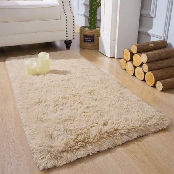 81vXVR5_2FL._AC_SL1500.jpg Chicrug Soft Runner Rugs for Bedroom Living Room Plush Fluffy Rug 2x6 Feet, Shag Furry Area Rug Carpet Non Shedding for Nursery Children Kids Girls Room Home Decorative, Grey