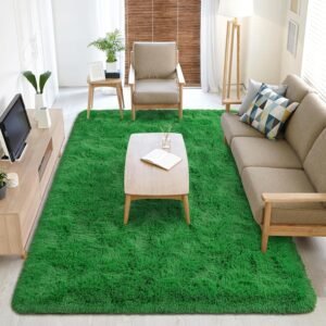 91ALbQs2lBL._AC_SL1500.jpg Chicrug Soft Runner Rugs for Bedroom Living Room Plush Fluffy Rug 2x6 Feet, Shag Furry Area Rug Carpet Non Shedding for Nursery Children Kids Girls Room Home Decorative, Grey