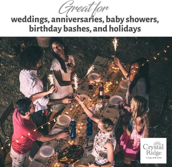 91FBz8VuQCL._AC_SL1500.jpg 60-Piece Plastic Plates Set Premium 30 Dinner Plates & 30 Salad Plates Pack, Disposable Plates for Party - White Plastic Wedding Plates with Rose Gold Rim