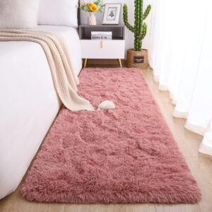 91LfX4d42uL._AC_SL1500.jpg Chicrug Soft Runner Rugs for Bedroom Living Room Plush Fluffy Rug 2x6 Feet, Shag Furry Area Rug Carpet Non Shedding for Nursery Children Kids Girls Room Home Decorative, Grey