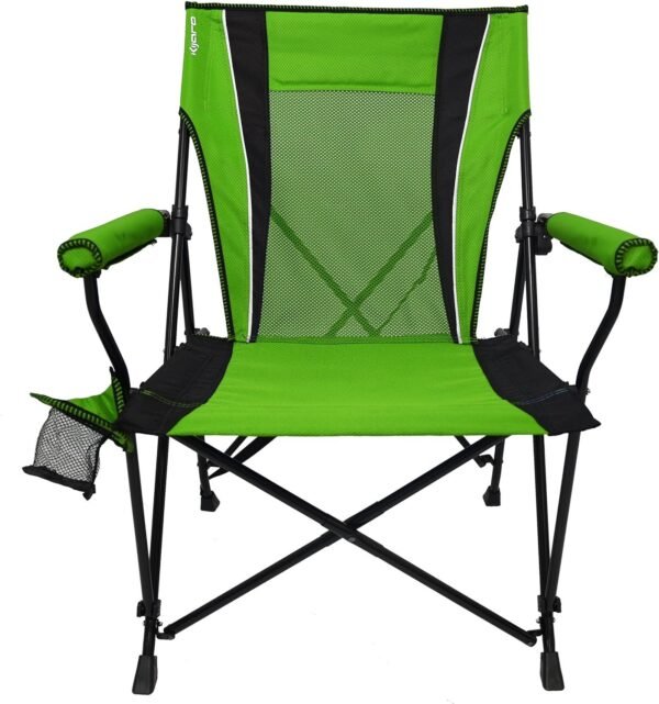 91NfWbWkuJL._AC_SL1500.jpg Kijaro Dual Lock Portable Chair with Cooler - Vik Black, Folding, Camping, 300 lb Capacity, 2 Cup Holders