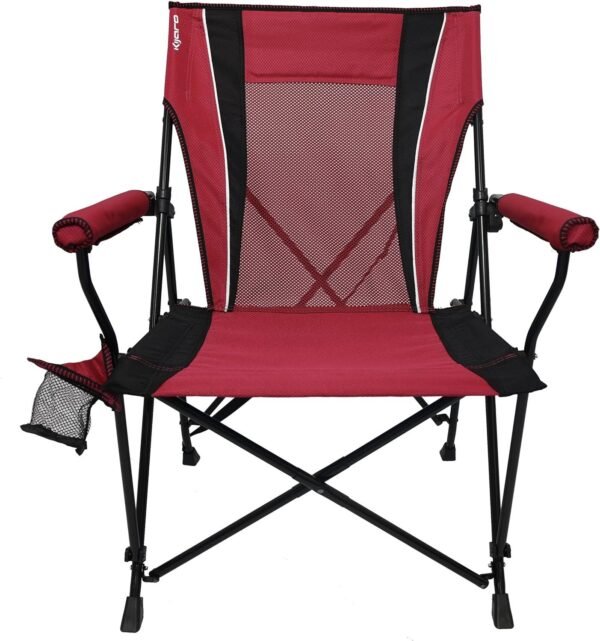 91Uu1q_wZbL._AC_SL1500.jpg Kijaro Dual Lock Portable Chair with Cooler - Vik Black, Folding, Camping, 300 lb Capacity, 2 Cup Holders