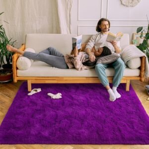 91_bgRZMENL._AC_SL1500.jpg Chicrug Soft Runner Rugs for Bedroom Living Room Plush Fluffy Rug 2x6 Feet, Shag Furry Area Rug Carpet Non Shedding for Nursery Children Kids Girls Room Home Decorative, Grey