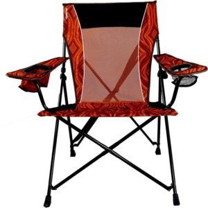 91a5NGNwDeL._AC_SL1500.jpg Kijaro Dual Lock Portable Chair with Cooler - Vik Black, Folding, Camping, 300 lb Capacity, 2 Cup Holders