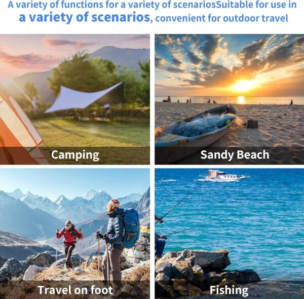 Nestling Portable Camping Chair, Lightweight Folding Chair Beach Chair with Side Pockets for Outdoor Camp, Backpacking, Travel, Beach, Picnic, Hiking