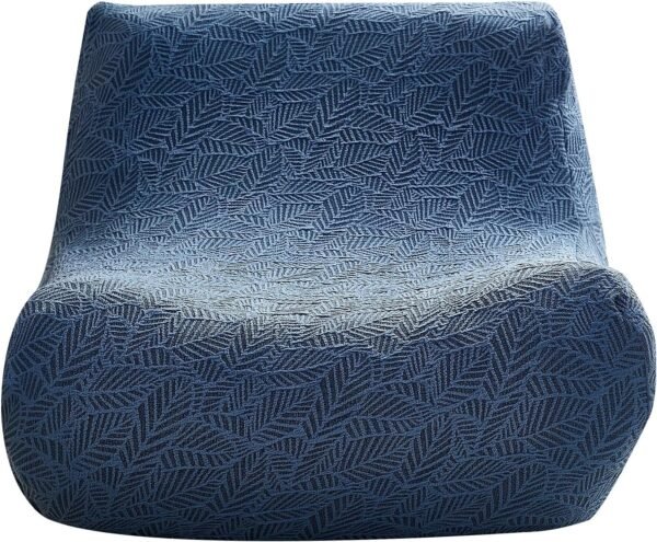 cjc Single Seated Foam Sofa Covers, One Piece 3D High Density Couch Covers, Removable and Machine Washable Covers, Universally Matched with All Floor Sofas On The Market (Seersucker Milky White)