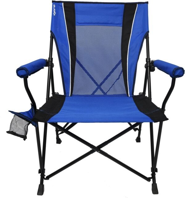 91o1OYwwnZL._AC_SL1500.jpg Kijaro Dual Lock Portable Chair with Cooler - Vik Black, Folding, Camping, 300 lb Capacity, 2 Cup Holders