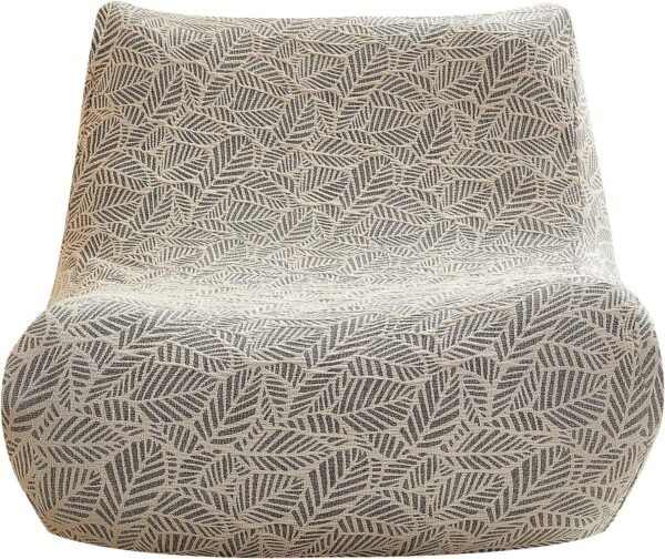 cjc Single Seated Foam Sofa Covers, One Piece 3D High Density Couch Covers, Removable and Machine Washable Covers, Universally Matched with All Floor Sofas On The Market (Seersucker Milky White)