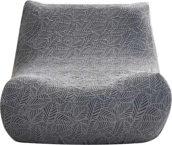 cjc Single Seated Foam Sofa Covers, One Piece 3D High Density Couch Covers, Removable and Machine Washable Covers, Universally Matched with All Floor Sofas On The Market (Seersucker Milky White)