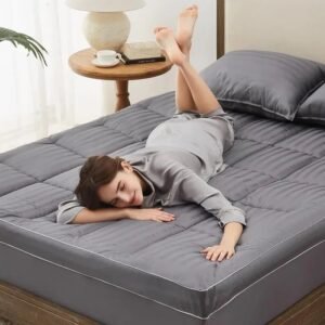 Natural-Soybean-Fibre-Overfilled-Plush-Pillow-Floor-Mattress-with-8-21-Inch-Mattress-Protector-Pocket-60_4b85e143-4f5c-48d9-a6e6-c692201520d1.jpg Natural Soybean Fibre Overfilled Plush Pillow Floor Mattress with 8-21 Inch Mattress Protector Pocket 60''x80'' Tatami