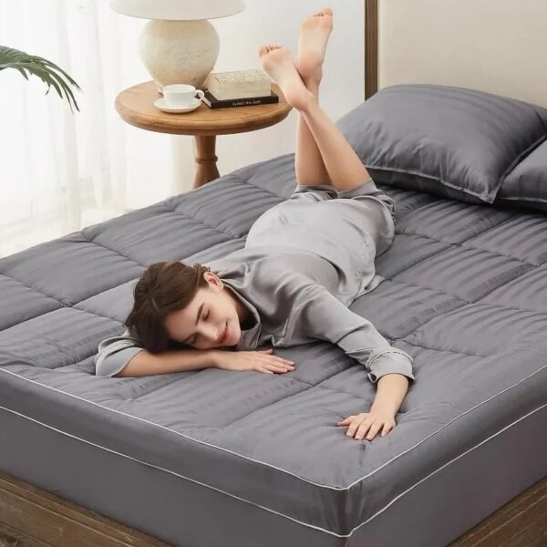 Natural-Soybean-Fibre-Overfilled-Plush-Pillow-Floor-Mattress-with-8-21-Inch-Mattress-Protector-Pocket-60_4b85e143-4f5c-48d9-a6e6-c692201520d1.jpg Natural Soybean Fibre Overfilled Plush Pillow Floor Mattress with 8-21 Inch Mattress Protector Pocket 60''x80'' Tatami