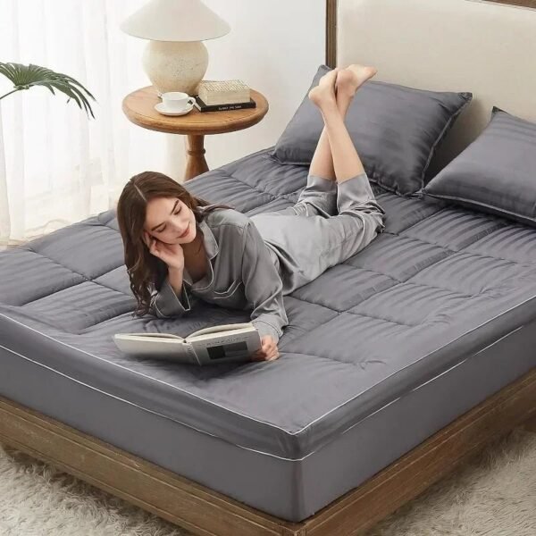 Natural-Soybean-Fibre-Overfilled-Plush-Pillow-Floor-Mattress-with-8-21-Inch-Mattress-Protector-Pocket-60_ff9d7e2e-9ac9-4acf-a2af-708fae693caa.jpg Natural Soybean Fibre Overfilled Plush Pillow Floor Mattress with 8-21 Inch Mattress Protector Pocket 60''x80'' Tatami